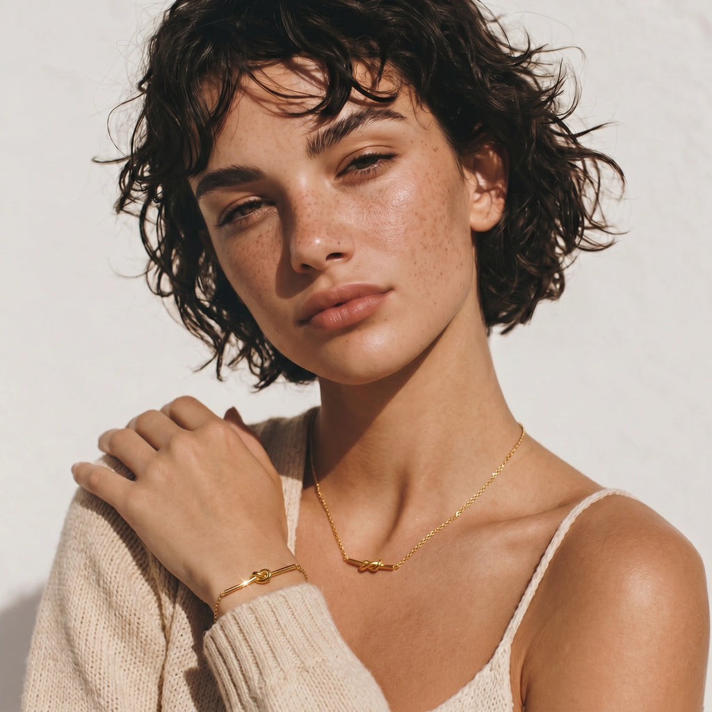 Bracelet Barre Nœud Torsadé - Maison Roya