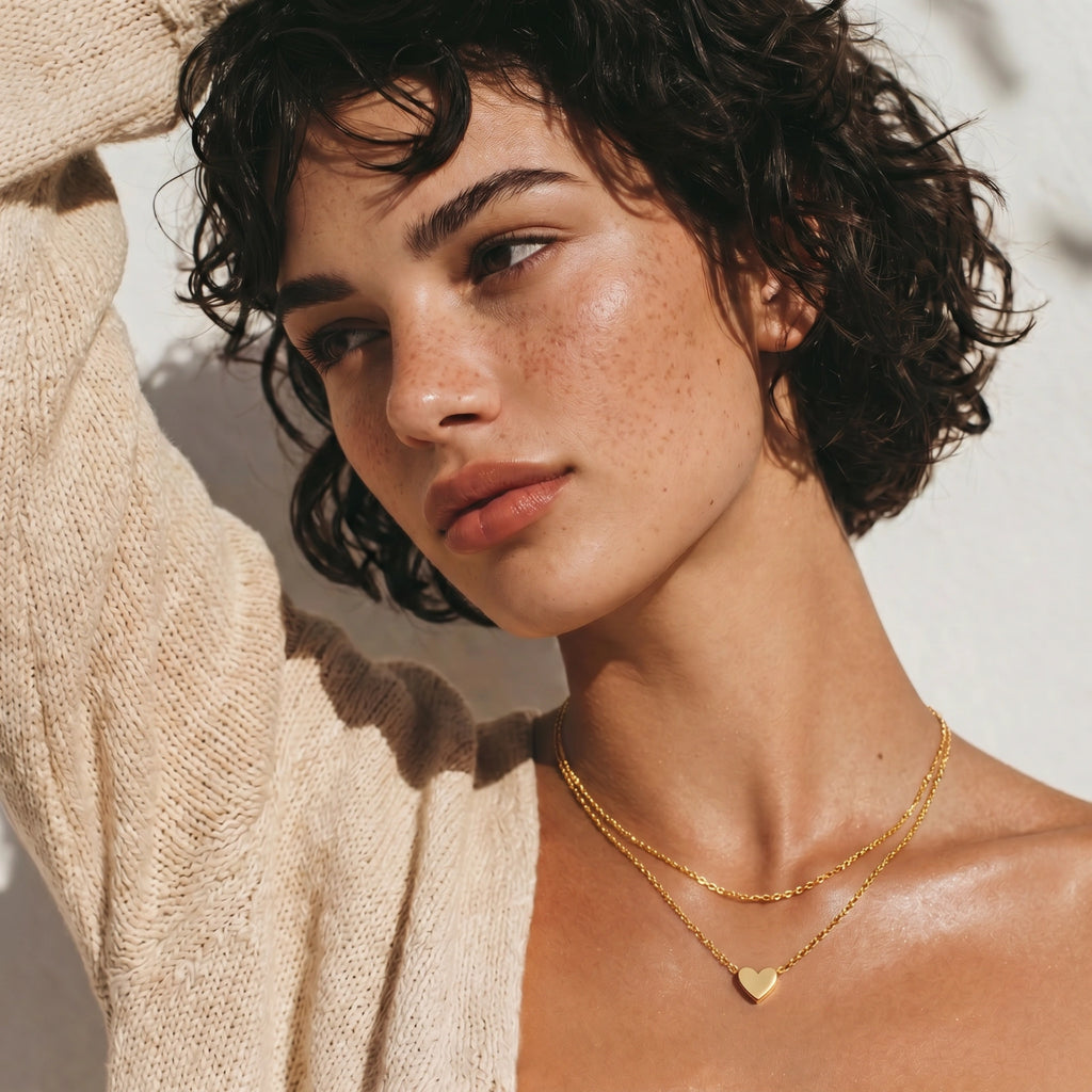 Collier Cœur Superposé - Maison Roya