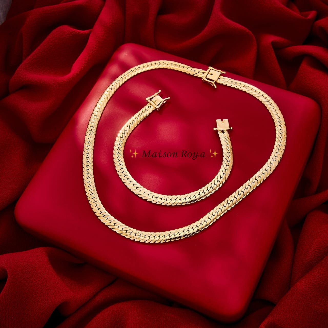 Parure Élégante avec Gourmette ✨